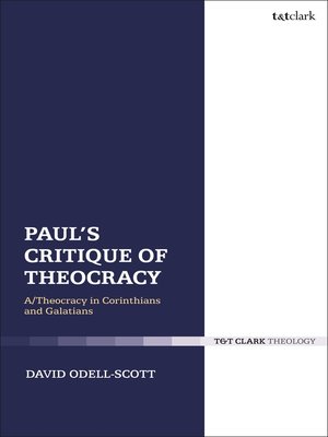 cover image of Paul's Critique of Theocracy